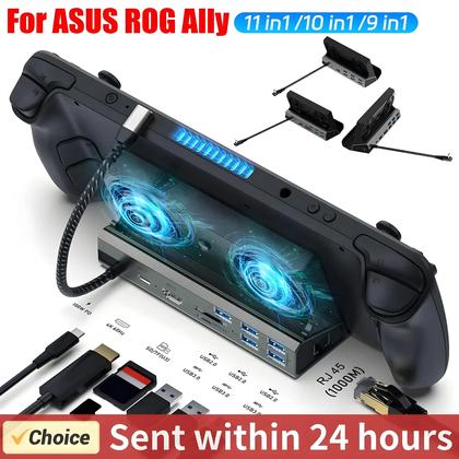 Imagem de Estação De Docagem HDMI USB C 4K 60Hz Para Steam Deck Com Ethernet Gigabit RJ45 E Hub De Console Com