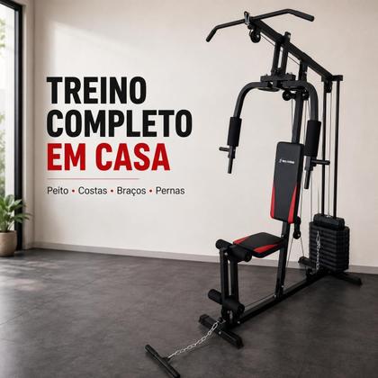 Imagem de Estação de Musculação Multifuncional 45kg Mile Fitness