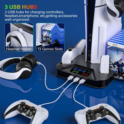 Imagem de Estação de Resfriamento para PS5 Slim com Controlador de Carregamento