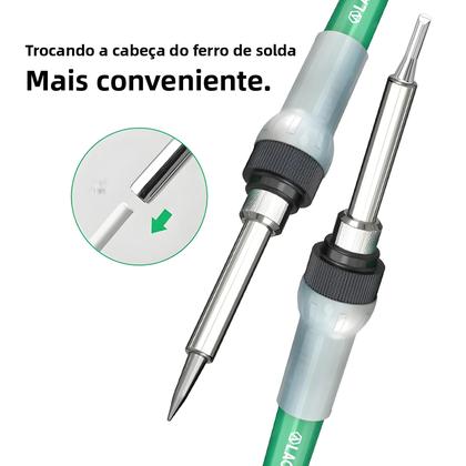 Imagem de Estação De Soldagem Com Cabeça De Ferro De Solda Sem Chumbo, Ferramenta Elétrica De Soldagem Com