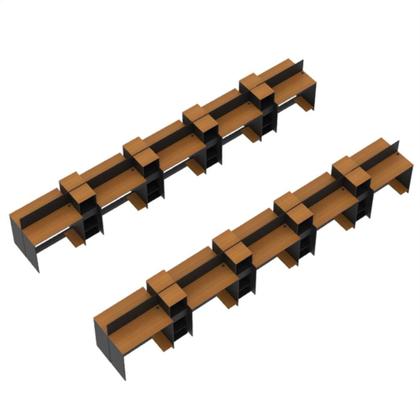 Imagem de Estação de Trabalho 20 Lugares Smart Office 20 Mesas 16 Armários Livreiro