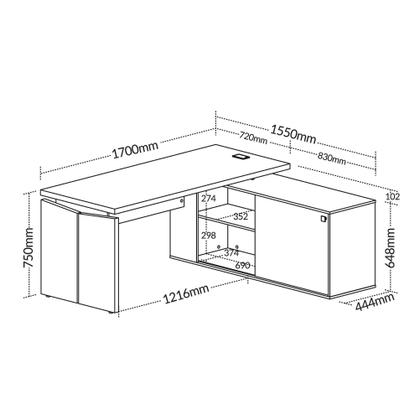 Imagem de Estação De Trabalho Com Connect Artany Cor Freijó Com Branco