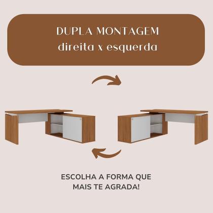 Imagem de Estação De Trabalho Com Connect Artany Cor Freijó Com Branco