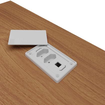 Imagem de Estação De Trabalho Com Connect Artany Cor Freijó Com Branco