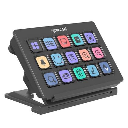 Imagem de Estação Redragon Stream Craft, IPS, USB Tipo-C, Preto - SS-550