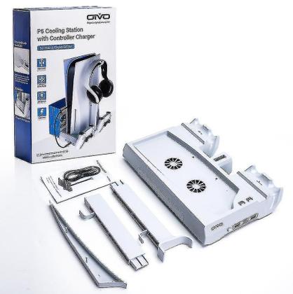 Imagem de Estação Resfriamento Vertical Ps5 C/ Carregadores Alta Veloc