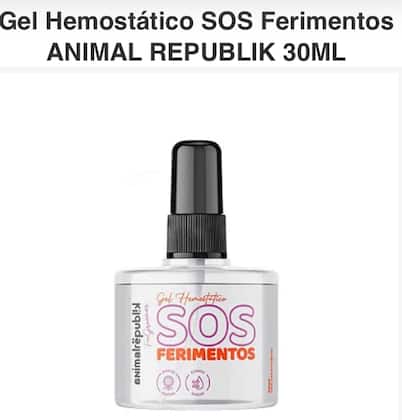 Imagem de Estanca Sangue Gel Hemostático Coagulante S.O.S Ferimentos Para Pet - Animal Republik