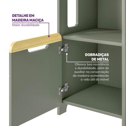 Imagem de Estante 3 Nichos com Porta Petit Casatema MadeiraOriginals