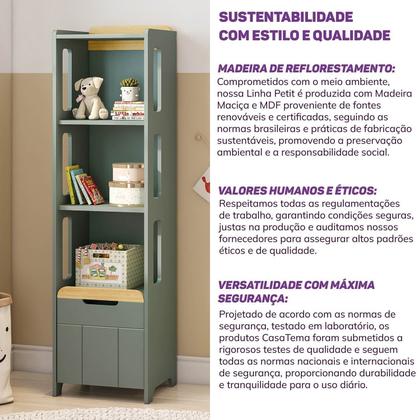 Imagem de Estante 3 Nichos com Porta Petit Casatema MadeiraOriginals