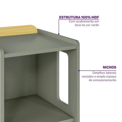 Imagem de Estante 3 Nichos com Porta Petit Casatema MadeiraOriginals