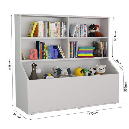 Imagem de Estante Aberta Para Livros Organizador de Brinquedos Para Sala de Jogos Berçários Quarto de Bebê