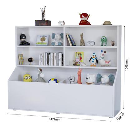 Imagem de Estante Aberta Para Livros Organizador de Brinquedos Para Sala de Jogos Berçários Quarto de Bebê