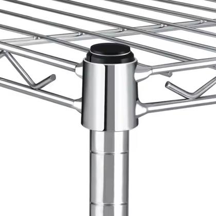 Imagem de Estante Aço 5 Prateleiras Cromada Aramada 1,70cm Desmontável