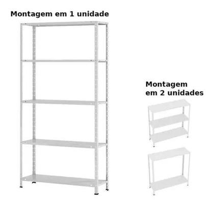 Imagem de Estante Aço Leve 5 Prateleiras W3