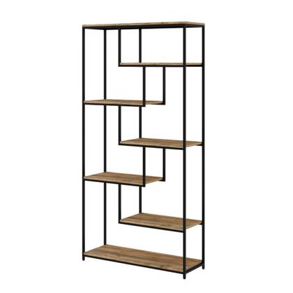 Imagem de Estante Alta Florença Carvalho e Preta