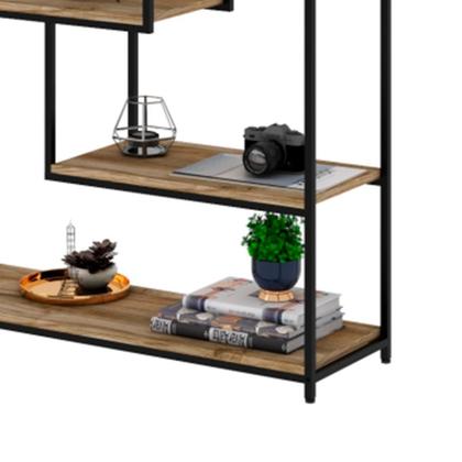 Imagem de Estante Alta Florença Carvalho e Preta