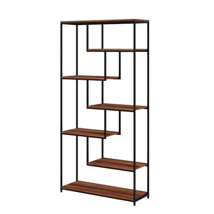 Imagem de Estante Alta Florença Nogal e Preta