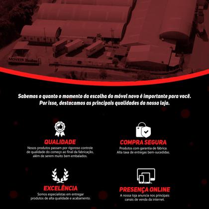 Imagem de Estante Armário Estilo Industrial 5 Prateleiras Marrom e Preto