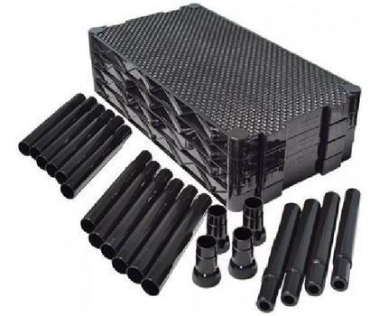 Imagem de Estante atena rattan c enc lateral 4 niveis coleta seletiva