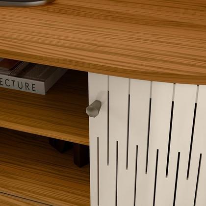 Imagem de Estante Atlanta para TV até 55 polegadas - Naturale/Off White - Madetec