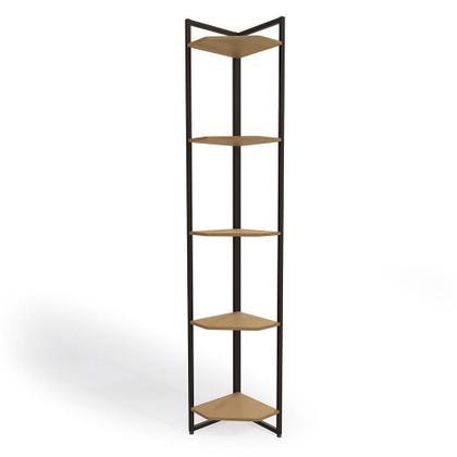 Imagem de Estante Cantoneira Dublin Freijó e Preta