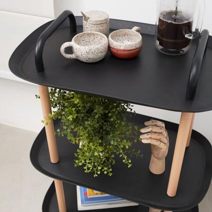 Imagem de Estante Carrinho Multiuso C/ Rodinhas 3 Andares - Oikos