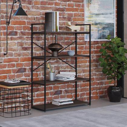 Imagem de Estante com 4 Prateleiras 118x80x33cm Yon