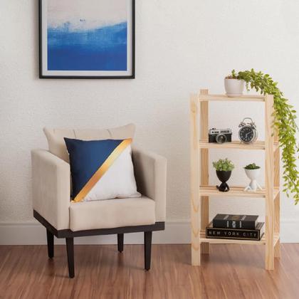 Imagem de Estante com 4 Prateleiras para Sala, Cozinha, Quarto, Escritório Multiuso