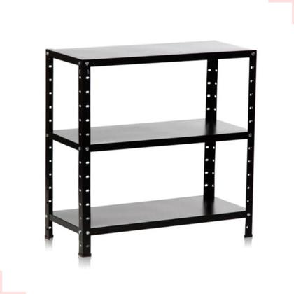 Imagem de Estante De Aço 3 Prateleiras Multiuso Livros Quarto Cozinha Ferramentas