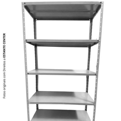 Estante De Aço Com 5 Prateleiras De 40cm - Até 150kg Premium - Estante Center Imagem de Estante De Aço Com 5 Prateleiras De 40cm - Até 150kg Premium