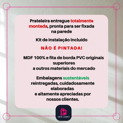 Imagem de Estante de brinquedos organizador de bonecos super heróis Marvel, Barbie Nicho decorativo colorido para quarto infantil de menino MDF 55cm