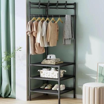 Imagem de Estante De Canto Organizadora Sapateira Cabideiro - Branca