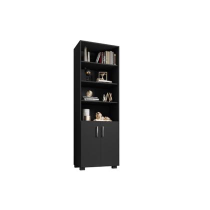 Imagem de Estante De Livro Madeira Sala E Porta Pequena Preto