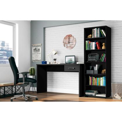 Imagem de Estante De Livro Office Com 5 Prateleiras Preto