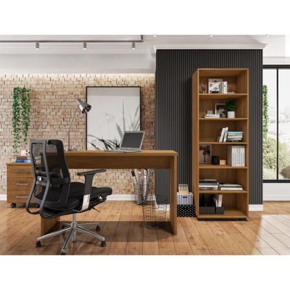 Imagem de Estante De Livro Para Sala Quarto Livreiro Madeira Freijó