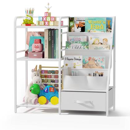 Imagem de Estante de livros e organizador de armazenamento de brinquedos BBLIKE Kids 4 Tier