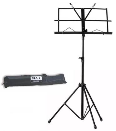 Imagem de Estante de partitura dobrável com bolsa preta