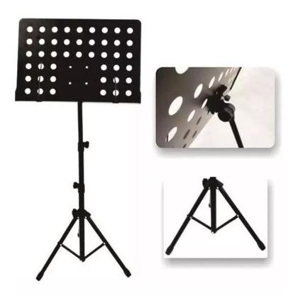 Imagem de Estante De Partitura Maestro Pedestal Tripe Musica Livros Pulpitos Igreja Pastas Ferro