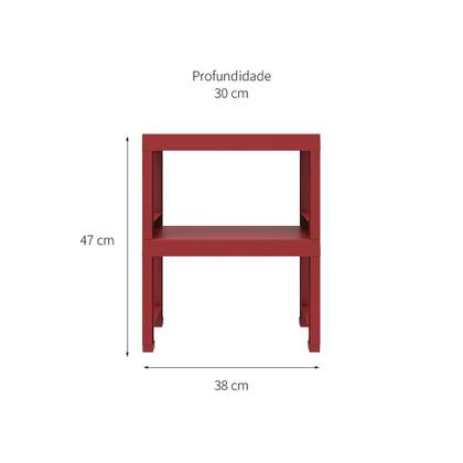 Imagem de Estante Demi Quadra com 2 Prateleiras Merlot