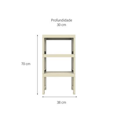 Estante Demi Quadra com 3 Prateleiras Fendi - I''m In Home' Imagem de Estante Demi Quadra com 3 Prateleiras Fendi