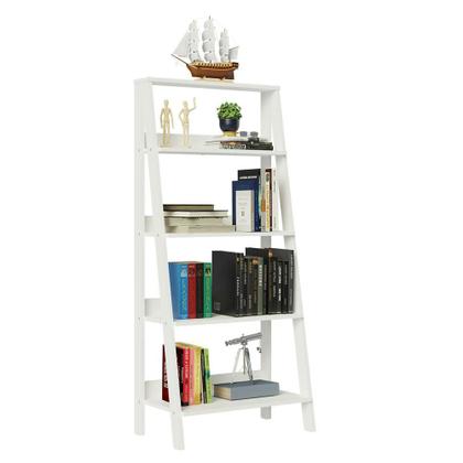 Estante Escada para Livros com 4 Prateleiras Madesa Imagem de Estante Escada para Livros com 4 Prateleiras Madesa