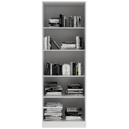 Imagem de Estante Escritório Home Office 2 Portas De Vidro 4 Prateleiras Cannes 171x59 T01 Branco - Lyam Decor