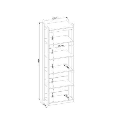 Imagem de Estante Guarda Roupa para Closet com Prateleiras Estilo Industrial