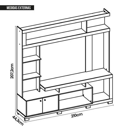 Imagem de Estante Home Bambam Para TV até 65 Polegadas Marrom Caemmun