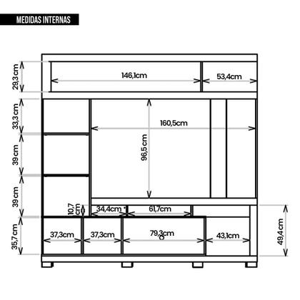 Imagem de Estante Home Bambam Para TV até 65 Polegadas Marrom Caemmun