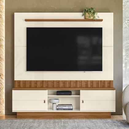 Imagem de Estante Home Florianopolis Off White/Amendoa