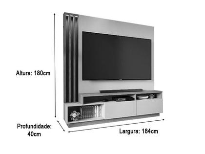 Imagem de Estante Home Humaitá 2 Portas 1,80 Off White/Matte/Freijo Colibri