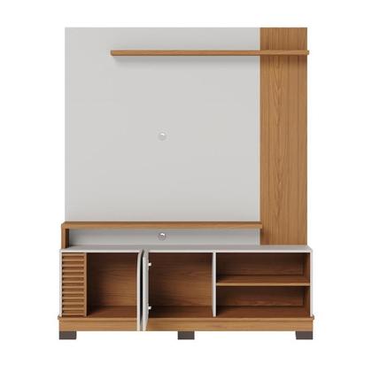 Imagem de Estante Home Jurere 1500 para TV Off White Matte/Freijo - Colibri