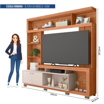 Imagem de Estante Home para Tv 55 Polegadas com 2 Portas Formosa