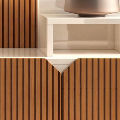 Imagem de Estante Home para TV até 55 Polegadas Frisado Cross Lukaliam